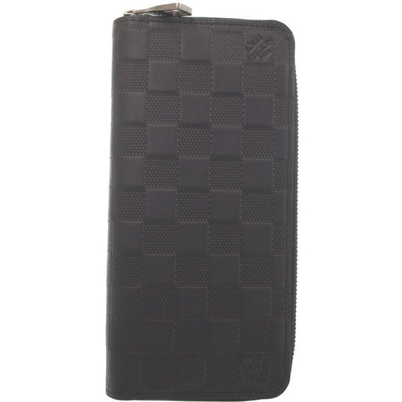 Louis Vuitton Wallet Black Zippy Infini Vertical Long Damier Zip - Picture 1 of 5